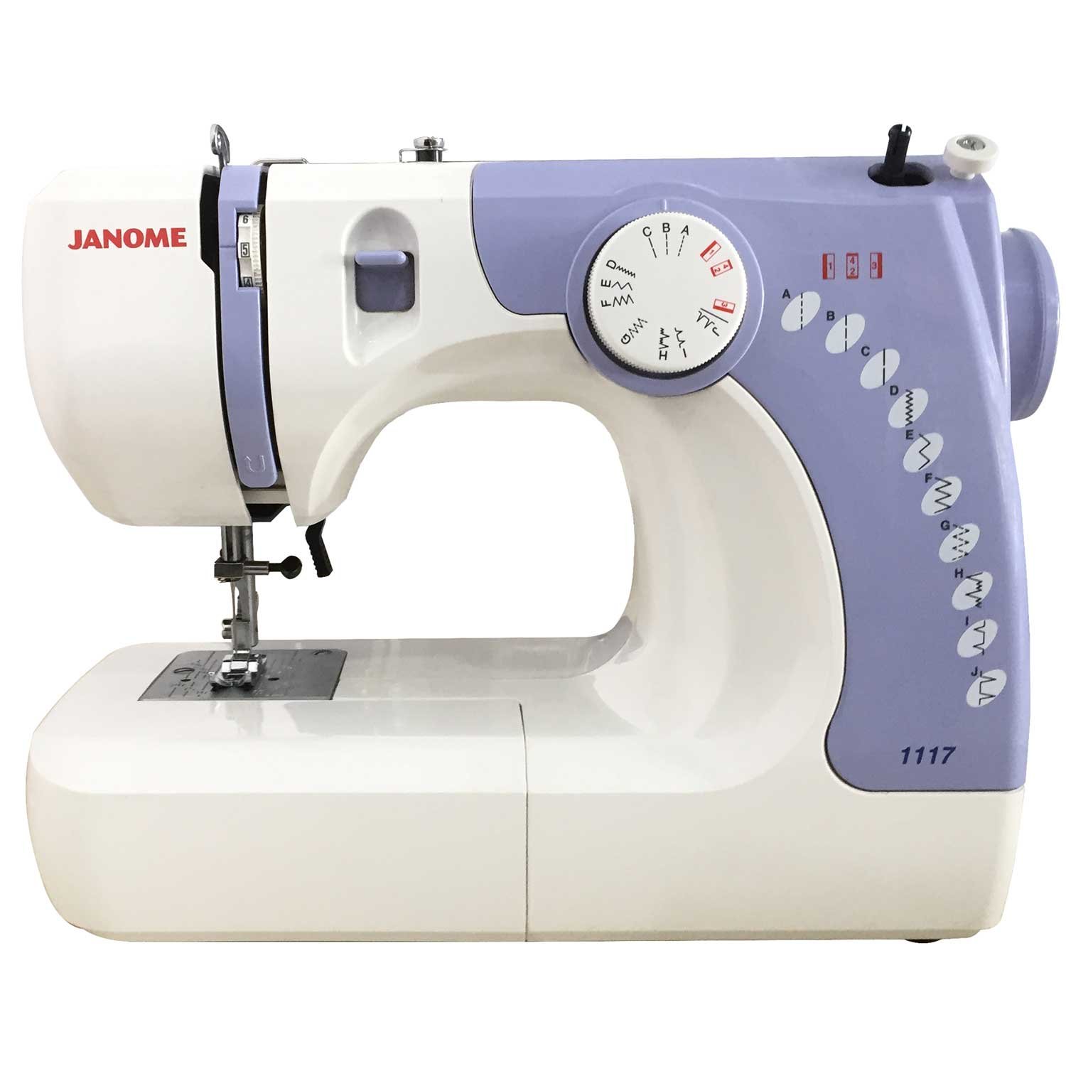 Usha Janome Automatic Stitch Magic 60-Watt Sewing Machine (White And Blue)  » SewingIndian